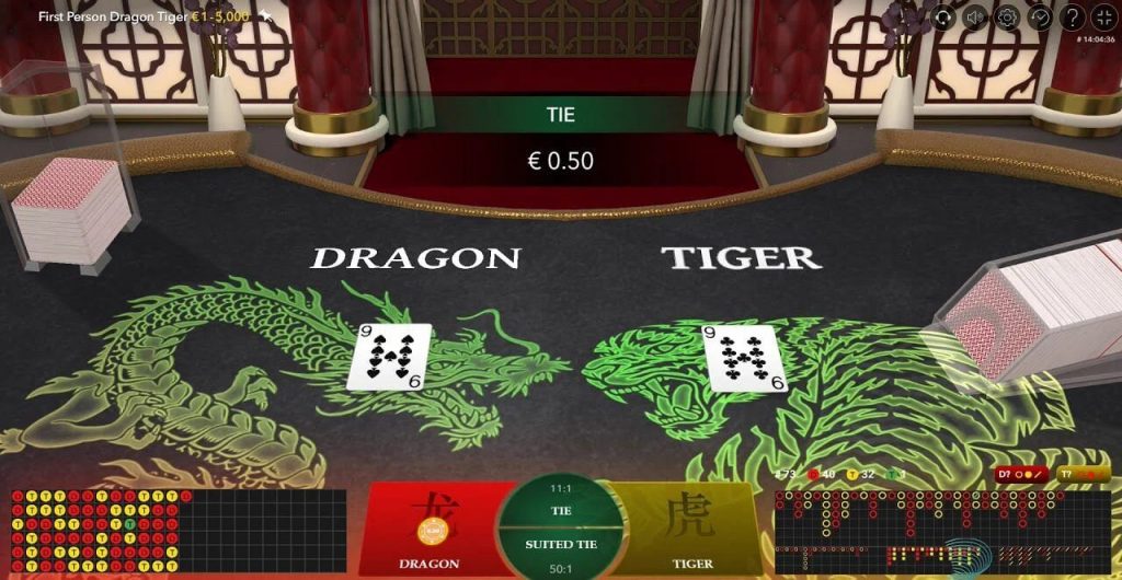 Card Game Dragon Tiger